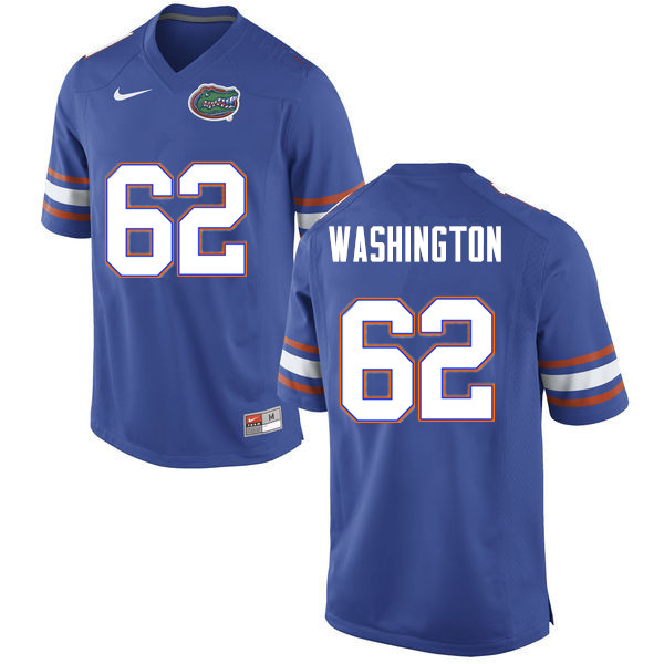Men #62 James Washington Florida Gators College Football Jerseys Sale-Blue - Click Image to Close
